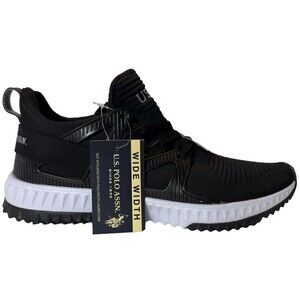 US Polo Assn Womens Size 10W Black OSLO-K Casual Running Sneakers Shoes